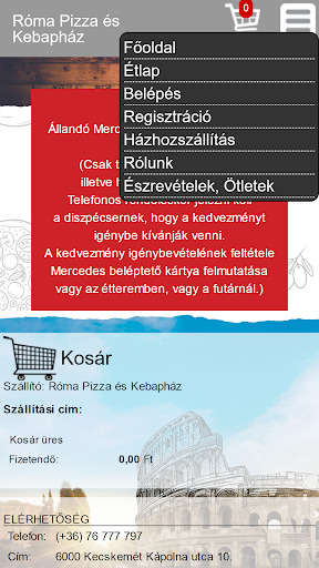 Róma Pizza és Kebapház Screen 3