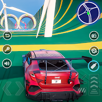 Superhero Car Mega Ramp Jump V