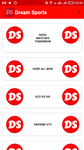 D-Sports, Teams Prediction Screen 2