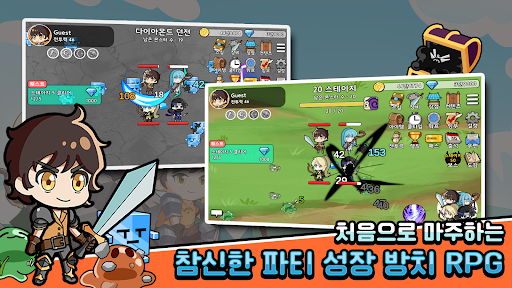 Android application 전설의 파티 : 방치형 디펜스 RPG screenshort