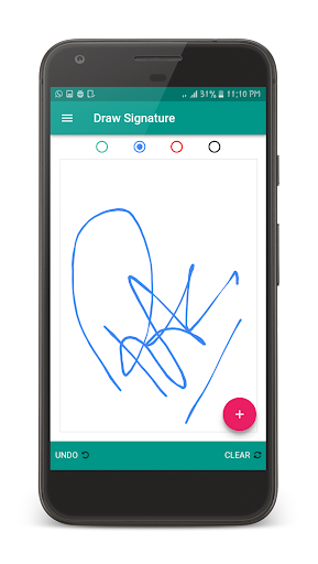Android application Draw Signature screenshort