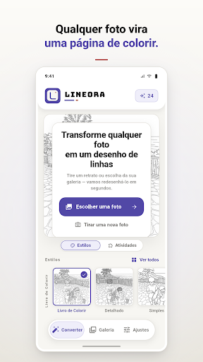 Lineora: Páginas de Colorir screenshot 1