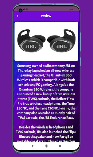 JBL Reflect Flow Pro guide Screen 2