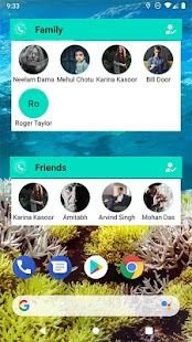Contacts Widget - Quick Dial W Screenshot
