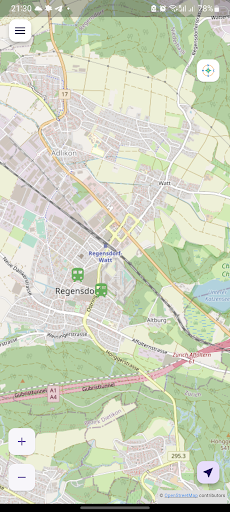 Android application OSM_Flutter screenshort