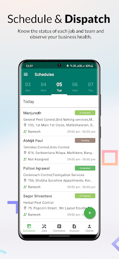 Workbell - Field Job Scheduler Screen 3