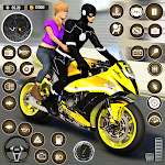 Cover Image of Download Superhero Bike Taxi: Bike Game  APK