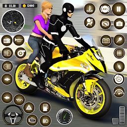 Icon image Superhero Bike Taxi: Bike Game