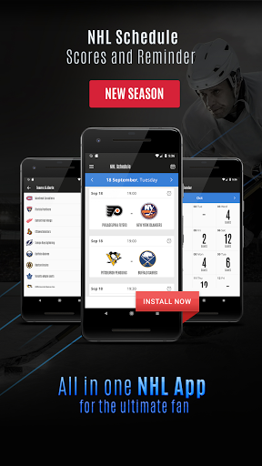 Android application 24/25 NHL Schedule & Reminder screenshort