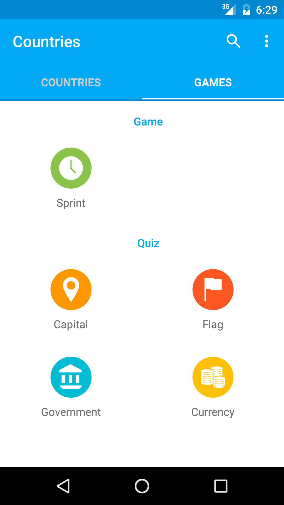 Android application Countries of the World - Quiz Game and Learning screenshort