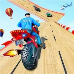 Cover Image of Download Police Moto Bike Racing Game Mega Ramp Stunts Game 3.9.1 APK