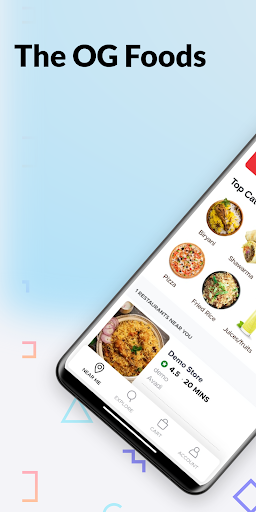 Android application The OG Foods - Food Delivery screenshort