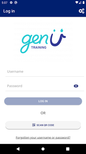 genU Training Online LMS Screen 2