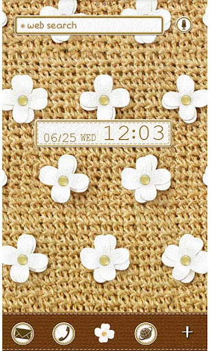 Android application Cute Theme-Summer Flowers- screenshort