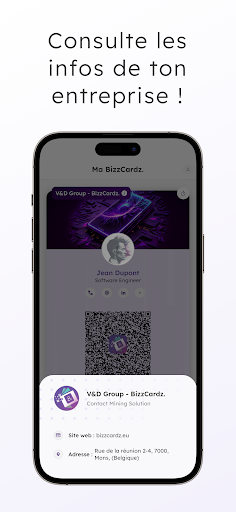 BizzCardz Screen 2