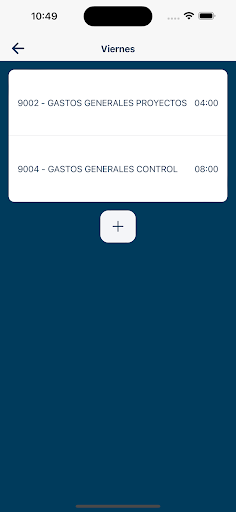 i3 Gestión de Horas Screen 3