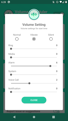 Volume Scheduler - silent mode Screen 3