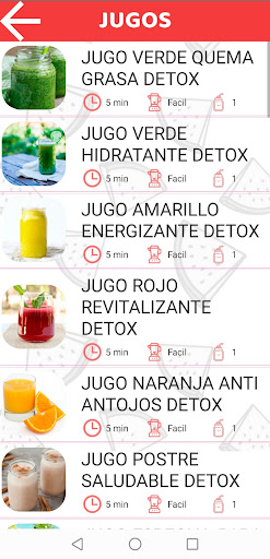 Recetas De Jugos Naturales Screen 2