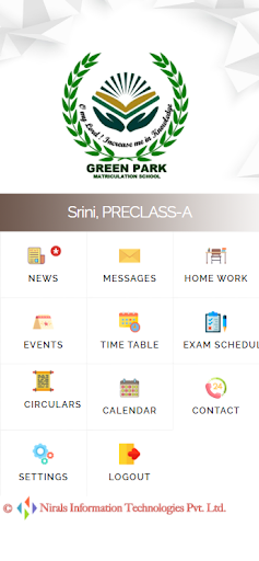 Android application Green Park Matriculation screenshort