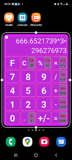 Calculator Widget Screen 2