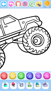 Monster Truck & Cars Coloring Unknown