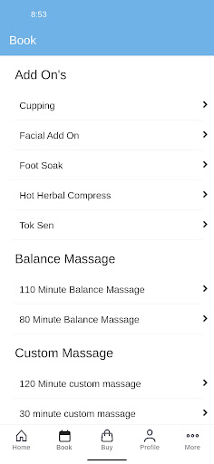Balance Yoga and Massage Screen 2