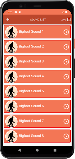 Bigfoot Sounds Screen 3