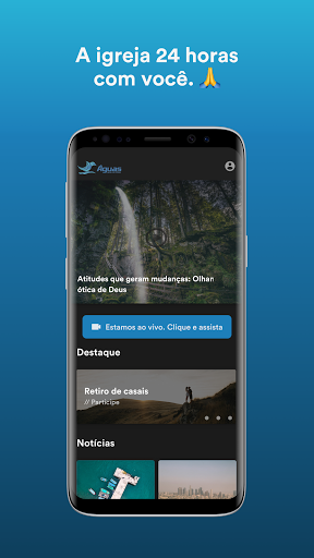 Android application Águas - Igreja em células screenshort