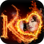 Cover Image of 下载 Fire Text Photo Frame 1.13 APK