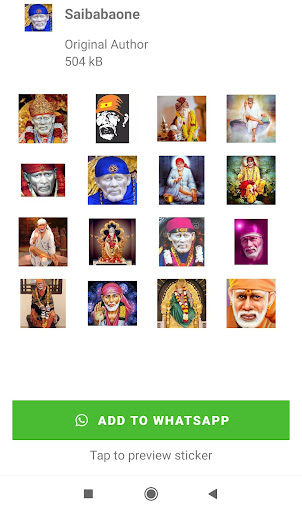 Sai Baba Stickers Screen 2