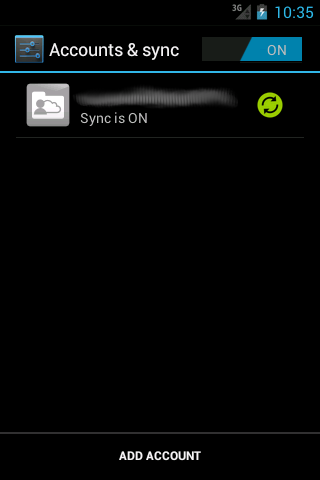 Android application SmoothSync for Cloud Contacts screenshort