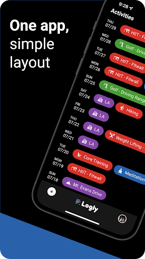 Logly - Track Daily Activities Screen 2