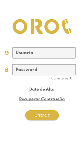 Android application Mi OROC screenshort