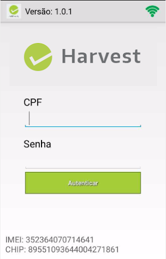 Android application mgHarvest screenshort