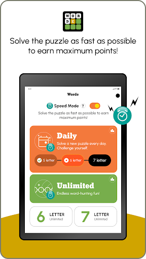 Screenshot of Worde: Daily & Unlimited