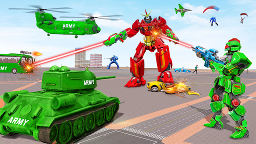 Army Bus Robot Car Game 3d screenshots 1