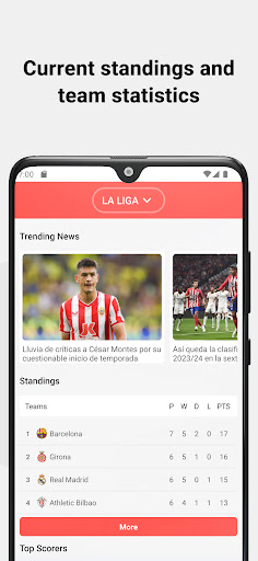 Android application Spanish Football Live Score screenshort