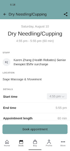 Sage Massage & Movement Screen 3
