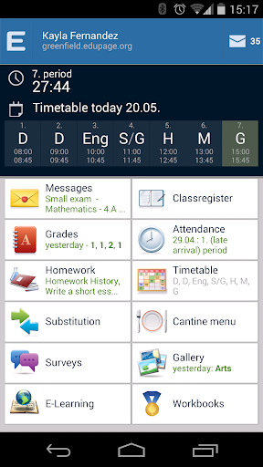 Android application EduPage screenshort