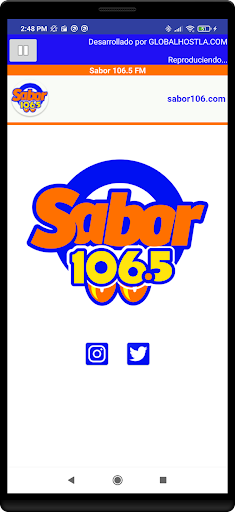 SABOR 106.5 FM Screen 2