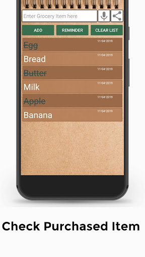Shopping List Screen 2