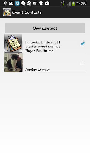 Android application Agenda Extra Event Contacts screenshort