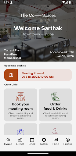 Android application The Co—Spaces screenshort
