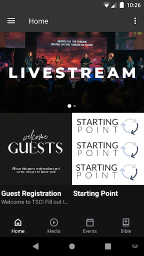 Android application Thompson Station Church App screenshort