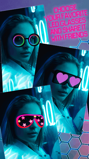 LED Glasses Sticker Editor Screen 3