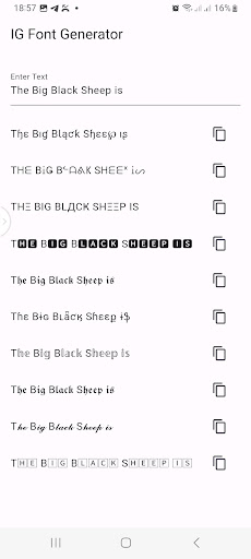 Android application Font Generator - Fancy Text screenshort