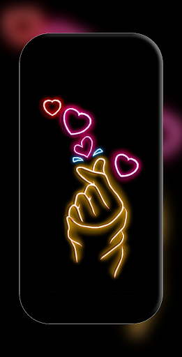 Finger Heart Wallpaper Screenshot