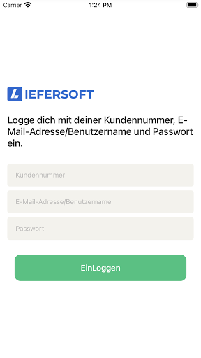Android application Liefersoft screenshort