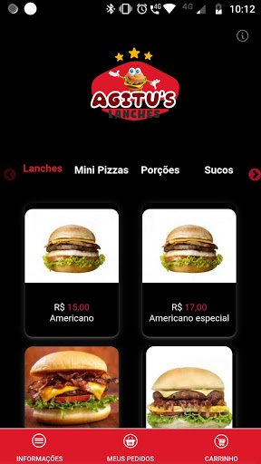 Agitus Lanches Screen 2