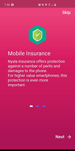 Nyala Mobile Insurance Screen 2